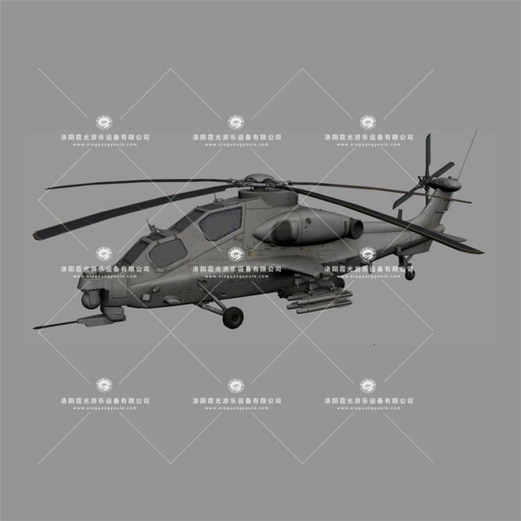 岑巩武装直升机3D模型